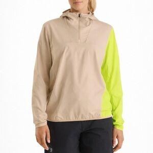 Arc’teryx Sima Pullover Jacket Women’s‎ Medium Tan Yellow Hooded Activewear